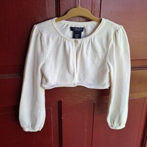Chaps white bolero jacket 3T